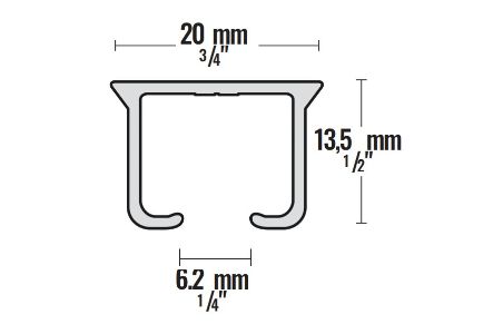 Contract Track Profile Dimensions