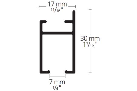 Décor Flat Profile Dimensions